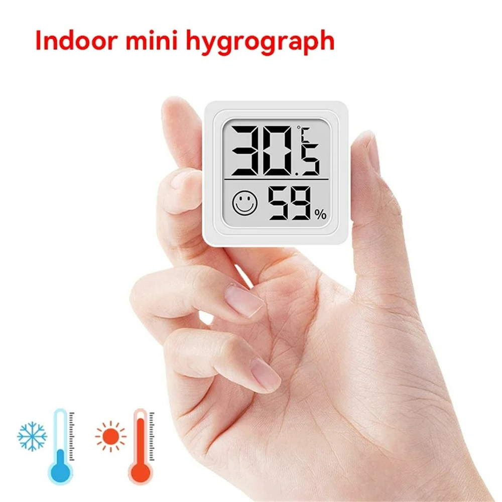 Weather Station Indoor - ポータブル液晶デジタル温度計湿度計卓上時計室内湿度計センサーゲージ自動監視気象観測所