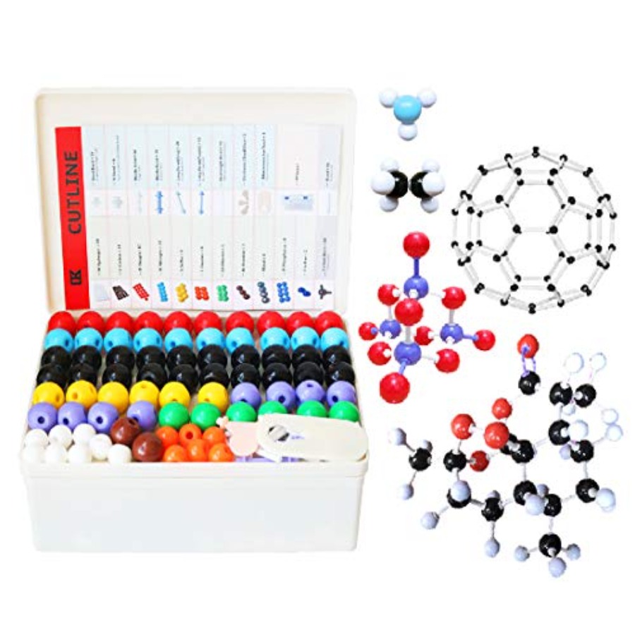 Chemistry Set Beginner - 化学分子模型キット 444ピース、有機化学と無機化学の学習用学生・教師向けセット、学習意欲を高める