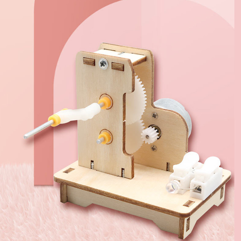 Science Project Kit - DIY ミニハンドジェネレーター DIY 科学実験キット & 教育モデルのおもちゃ子供のギフトおもちゃプロジェクト