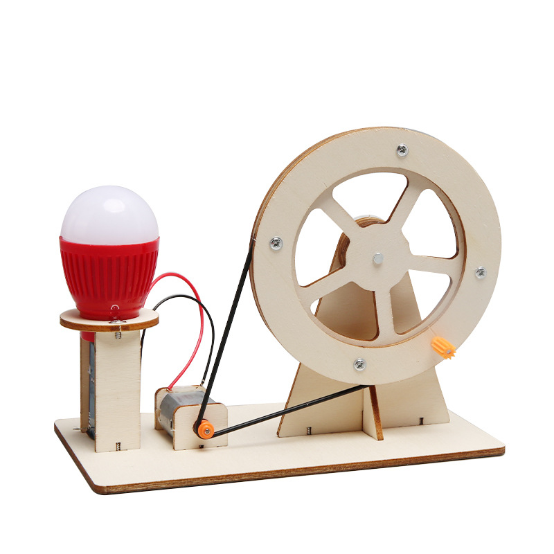 Science Project Diy - ミニ DIY ハンドクランク発電機電球 STEM 科学実験キット教育モデル子供のための子供学習プロジェクトギフト