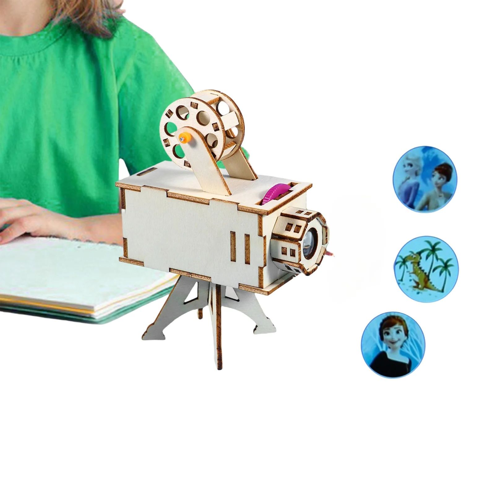 Science Project Diy - DIY 木製科学プロジェクトモデルキット科学実験おもちゃ早期学習おもちゃ子供のためのギフト誕生日プロジェクター