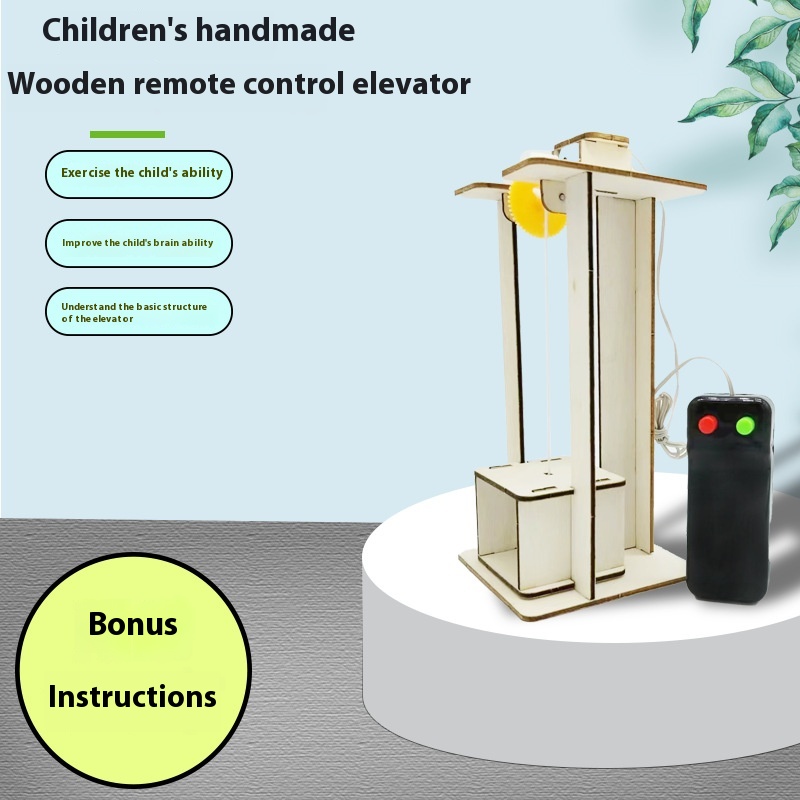 Science Project Kit - DIY エレベーターモデル教育 STEM 構築おもちゃ電動リフト科学プロジェクトキットギフト子供のための 7-14 男の子女の子