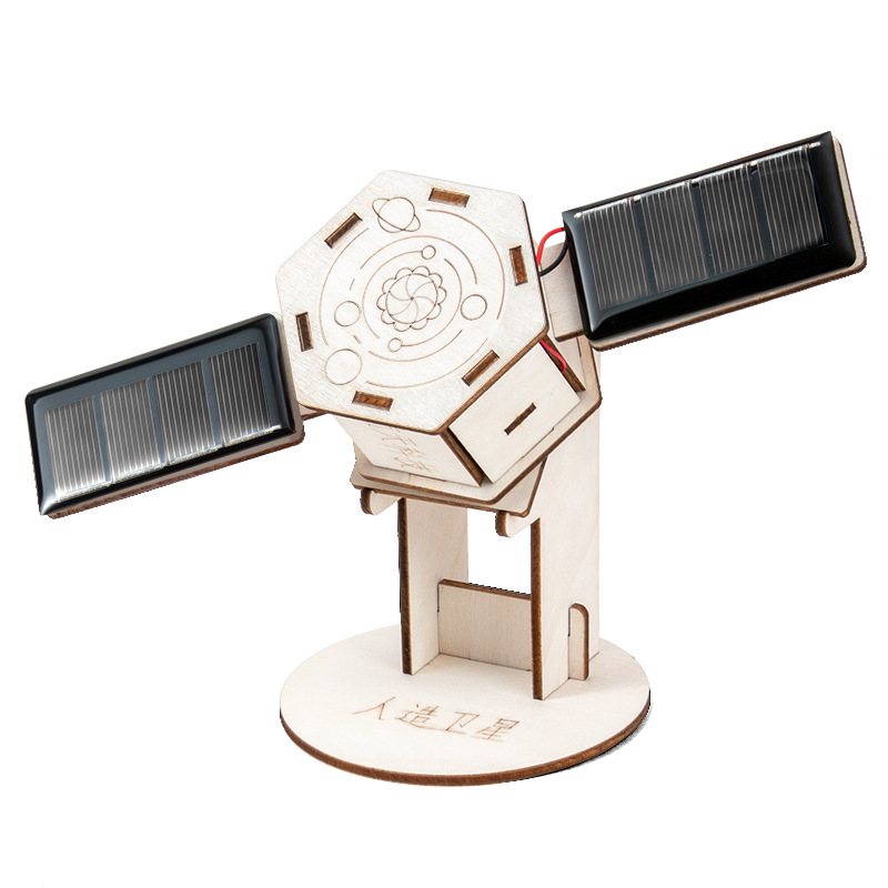 Science Project - DIY 太陽衛星人工アセンブリ子供学生科学教育科学トレーニング実験装置蒸気おもちゃ
