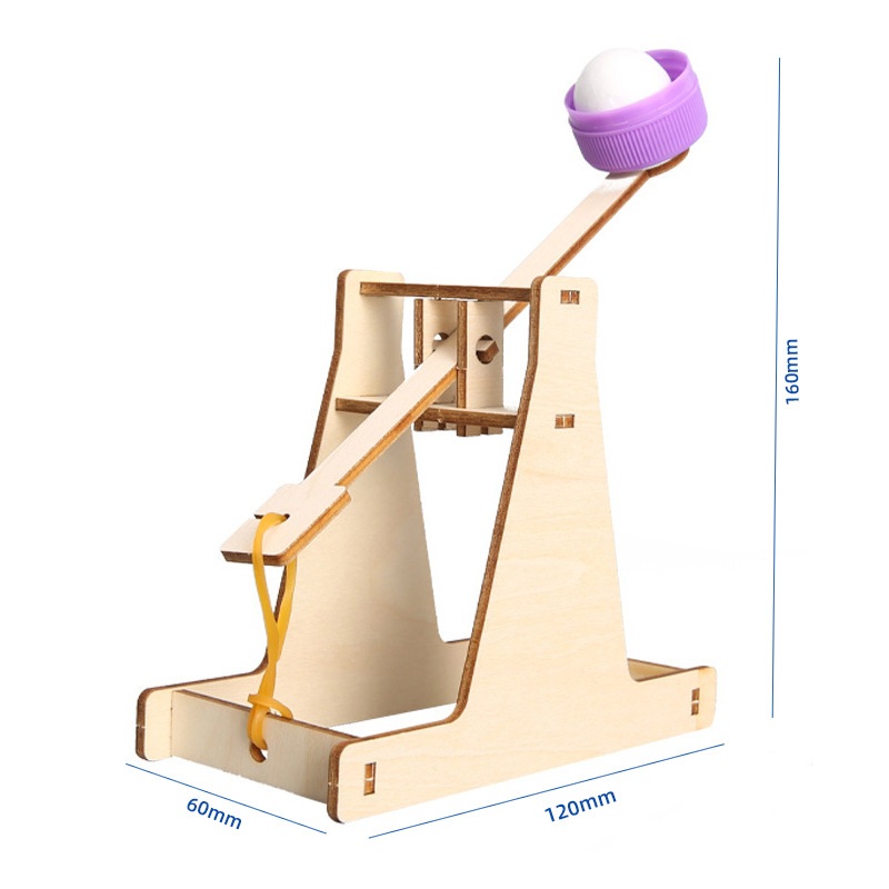 Science And Invention - 子供のパズル組み立てカタパルト模型玩具 DIY 創造的な科学実験手作り物理学発明おもちゃインタラクティブゲーム