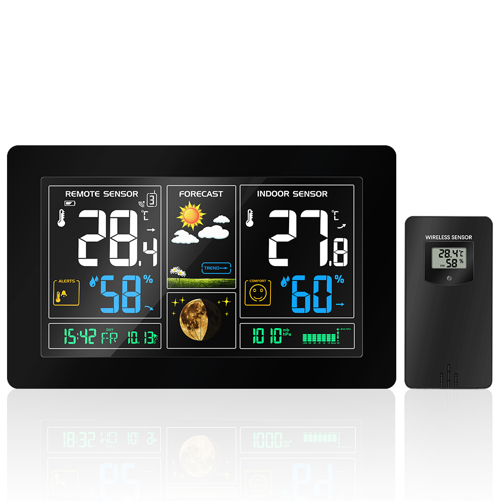 3378 プラグ式デジタル気象観測ステーション 予報 天気  - Weather Station Indoor のレビューと価格