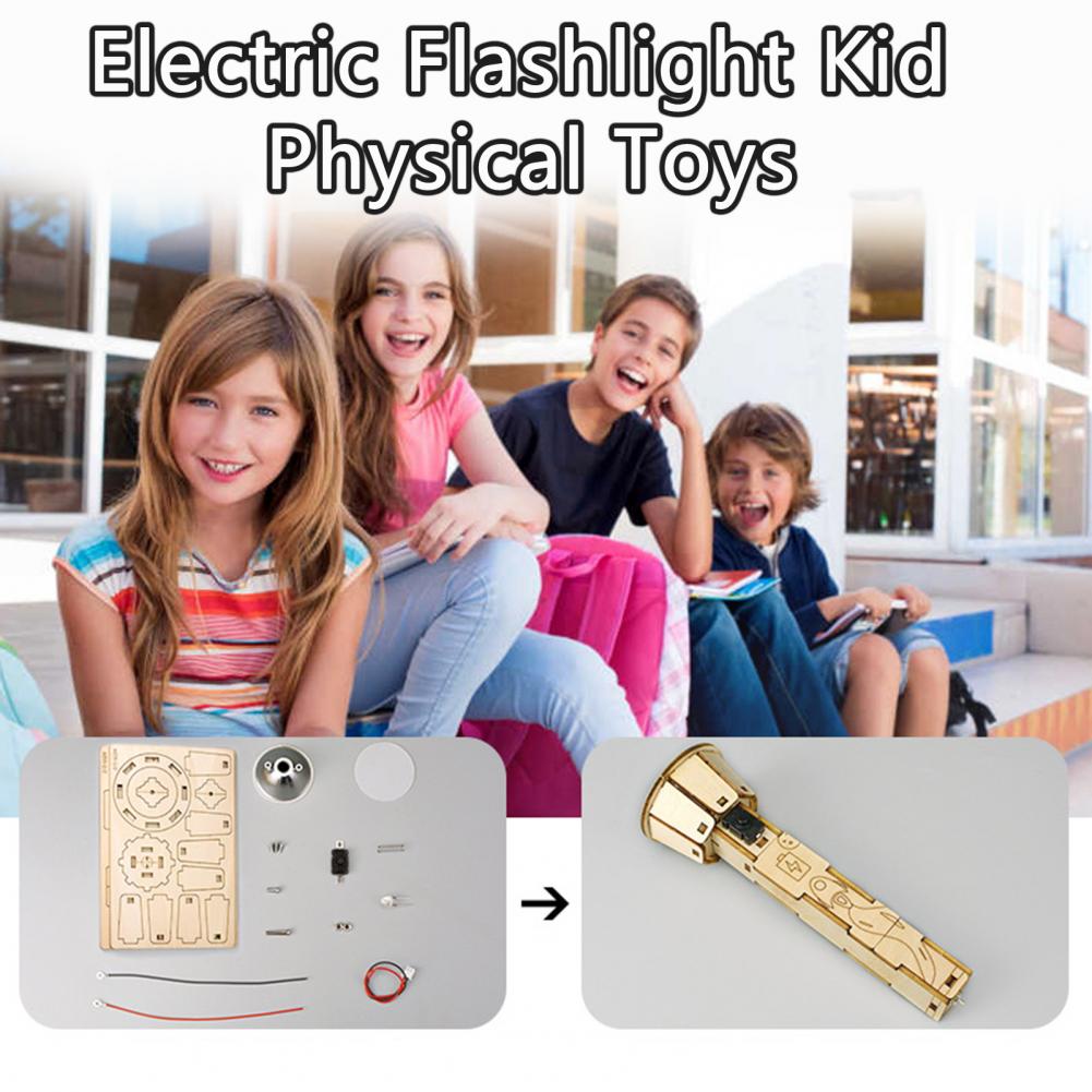 木製DIY懐中電灯パズルキット STEM教育用手作り組み立て - Science Project Diy のレビューと価格
