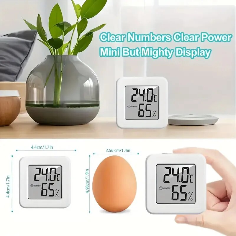 デジタル湿度計温度計室内温度計温度ゲージミニ液晶気象ステーシ - Weather Station Indoor のレビューと価格