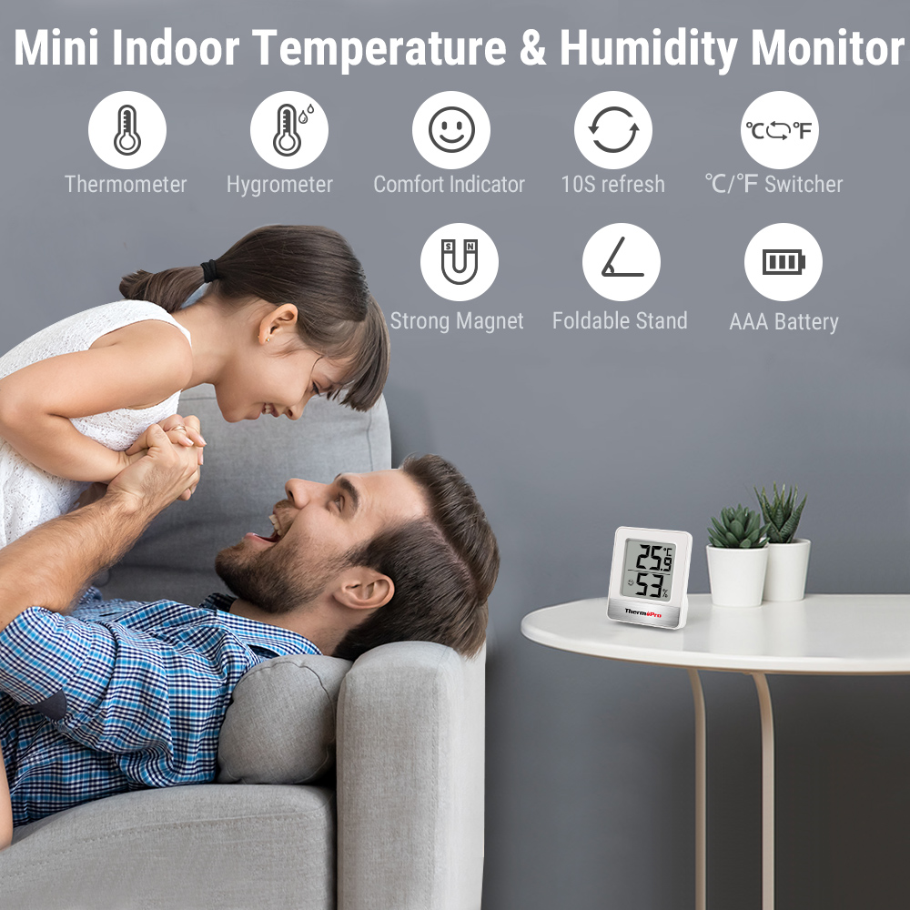ThermoPro TP49 ミニウェザーステーション屋内温 - Weather Station Indoor のレビューと価格