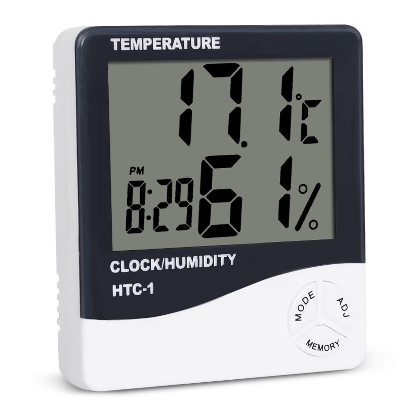 Htc-1屋内ルーム液晶デジタル電子体温計湿度計測定温度湿度 - Weather Station Indoor のレビューと価格
