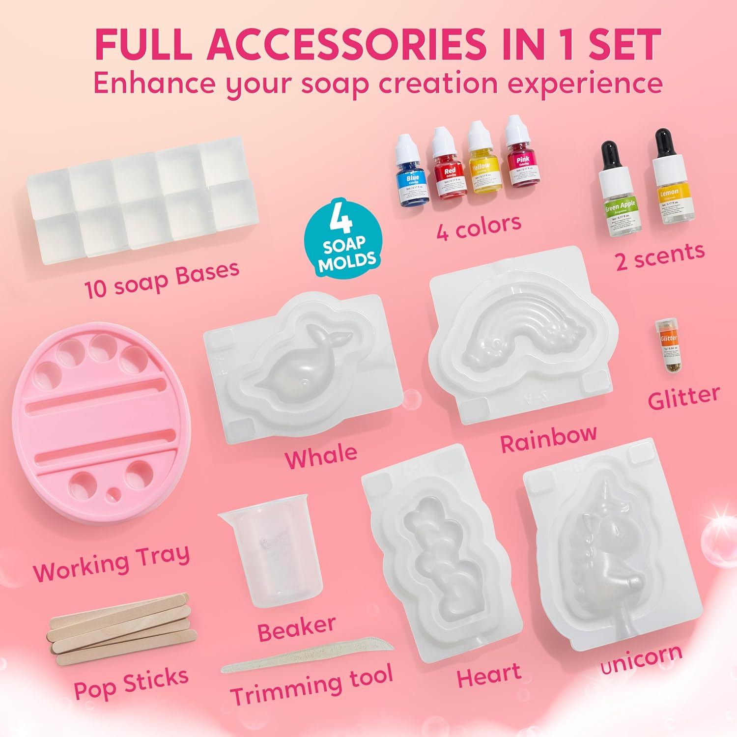 JOYFY ユニコーン石鹸作りキット 女の子向け工作 DIY - Science Project Diy のレビューと価格