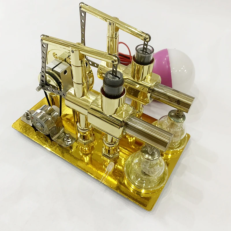 二気筒スターリングエンジンモデル発電機蒸気エンジンモデル物理 - Science And Invention のレビューと価格