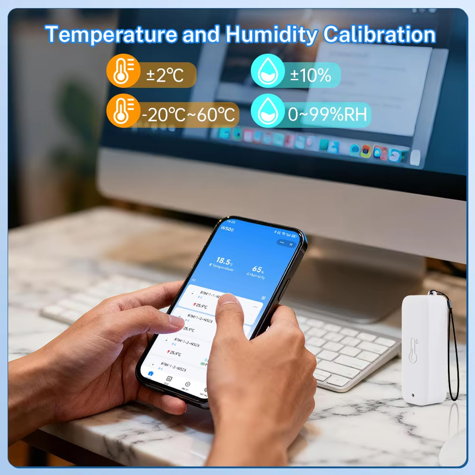 Tuya WiFi+RF433 ウェザーステーション、スマー - Weather Station Indoor のレビューと価格