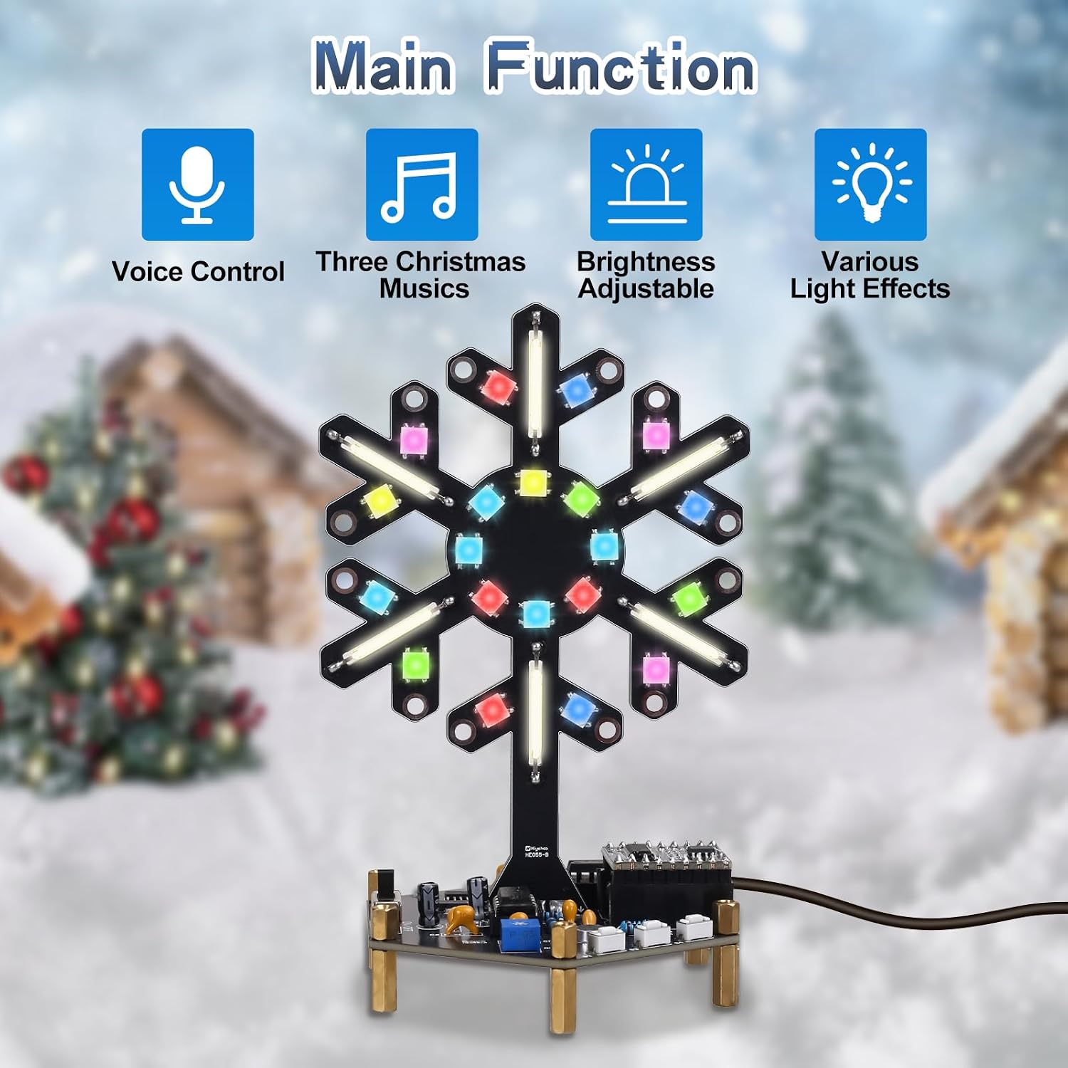 音声制御スペクトラムライトはんだ付け練習キット DIY LE - Science Project Kit のレビューと価格