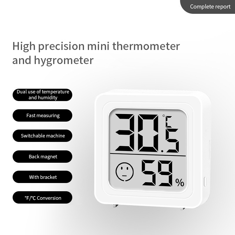液晶デジタル温度計湿度計屋内部屋電子温度湿度計センサーゲージ - Weather Station Indoor のレビューと価格