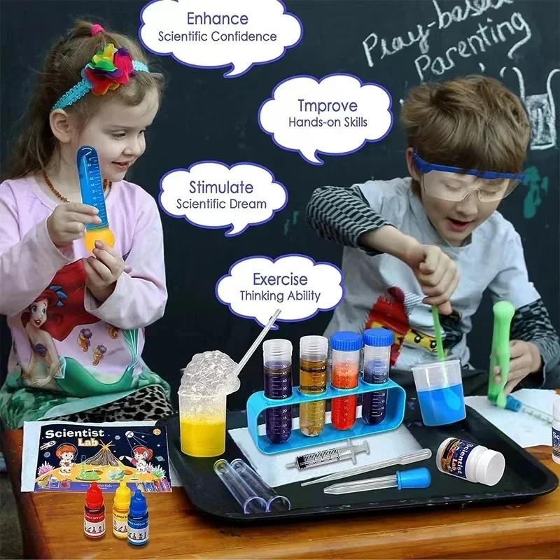 モンテッソーリおもちゃセット、子供用科学実験室、化学実験キッ - Chemistry Set Beginner のレビューと価格