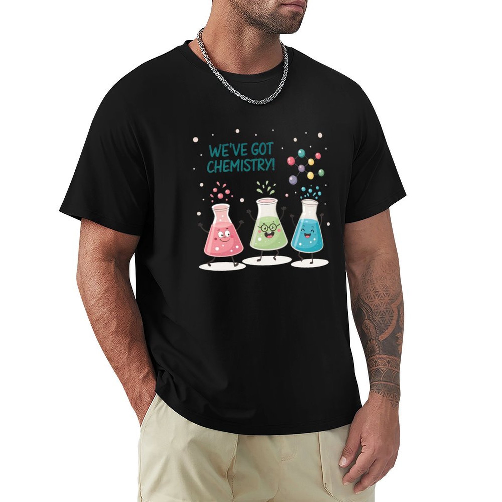 サイエンスビーカーバディーズTシャツ モダンスタイルプリント - Science Buddy のレビューと価格