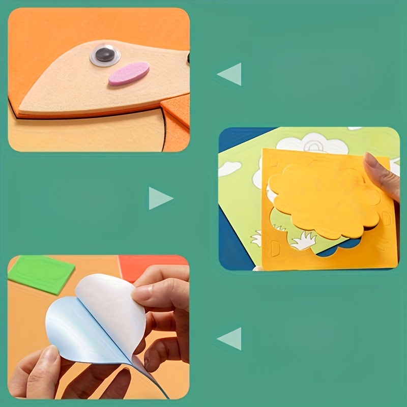 子供用3Dステッカー、使い捨て、手作りのEVAクラフトデカー - Science Project Diy のレビューと価格